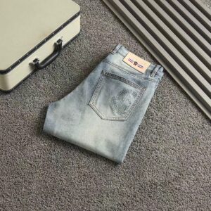 [몽클] 그레노블 엠보로* 스판 데님진 color 연청 Size 30. 32. 34. 36. 38