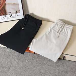 [쿠치넬리] 트랙라인 자수로* 스판 밴딩팬츠