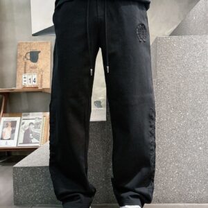 [크롬하츠] 홀스슈 레터링 스웻 팬츠 color : 블랙