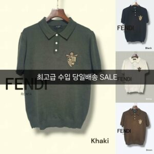 [팬디] 패치 카라 Black M L XL 2XL White M L XL 2XL Khaki M L 2XL Brown M L