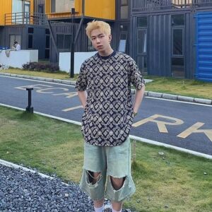 [루이비통] full-print letter 티셔츠