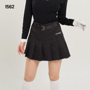 [지포어] 여자 1562 벨트 플리츠 스커트 치마