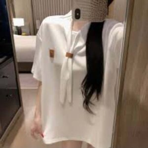 [로에베] 여성 스카프 티셔츠 ㆍcolor ㅡ 화이트 ㆍsize ㅡ Free (55~66)