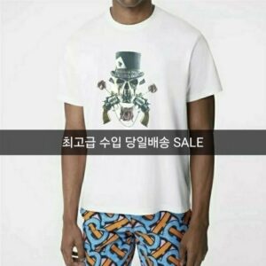 [맥퀸] 스컬 반팔 BLACK
