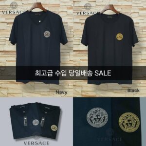 반팔 블랙(라운드넥) M L XL 2XL 네이비(브이넥) M L XL 2XL