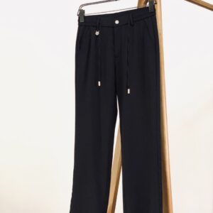 [로로피아나] 스틸 모던 클래식 린넨 팬츠 color: 블랙
