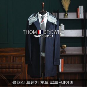[톰브라운] 클래식 트렌치 후드 코트
