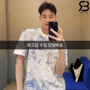 [루이비통] 코튼 피케 밀키 화이트