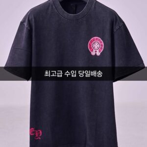 [크롬하츠] 페인팅 반팔 블랙 (100-105) (110)
