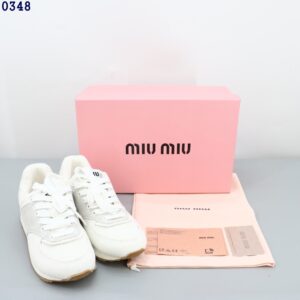 [미우미우] 코튼 스니커즈