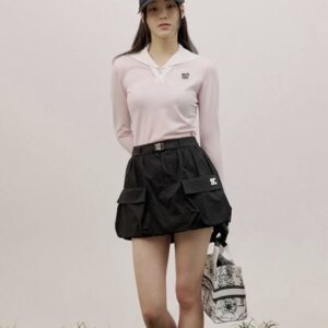 [사우스케이프] 여성 벌룬핏 포켓 스커트 ▫ Color - 블랙 ▫