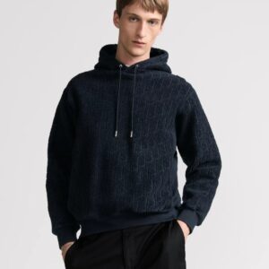 [디올] 오블리크 테리 후드 스웨트셔츠 color: 네이비