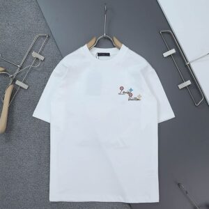 [루이비통] LV 모노그램 서핑 베어 라운드 반팔 티셔츠 컬러 ㅡ 화이트 사이즈 ㅡ 여성 55~66(M). 77(L). 88(XL)