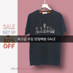 [에르메스] 체스피스 스티치 자수 코튼40수 실켓가공 3XL 3XL