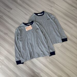 [미우미우] 26 스트라이프 로*패치 저지 롱슬리브 - 수입 Color 그레이&네이비 Size S , M , L 미세오차 +,-1~3cm 가슴둘레,기장,소매