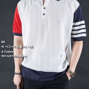 [톰브라운] "빅(BIG) 반팔 PK 니트"
