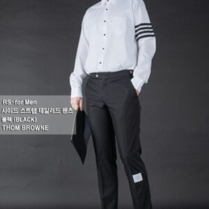 [톰브라운] "사이드 스트랩 테일러드 팬츠" 모델: 183cm/ 78kg "34(XL) size" 착용