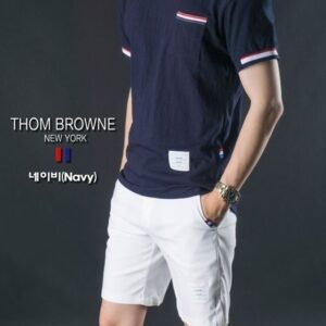 [톰브라운] "엣지 라운드 T-Shirt" 모델: 177cm/65kg "1(M-95)Size" 착용