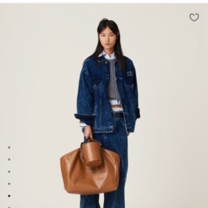 [미우미우] [ 고급 ] 아이비 가죽 라지백 브라운 2