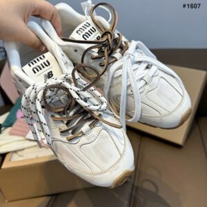 [미우미우] 530 SL 레더 스니커즈