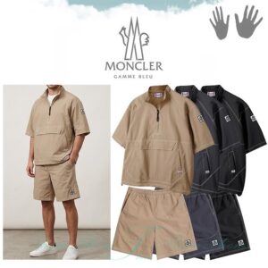 [몽클] 감마블* 오버핏 스티치 아노락 세트 블랙 차콜 베이지 검정XXL(115)