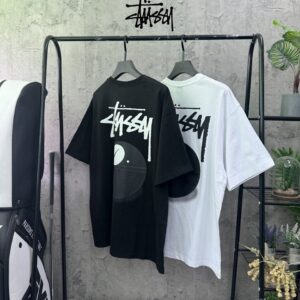 [스투시] STU 8볼 하프 SIZE 프리 오버사이즈 105~110 COLOR 블랙 화이트