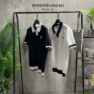 [우영미] WYM 배색카라니트