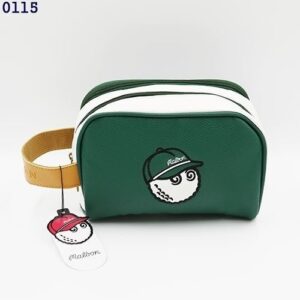 [말본] 골프 M버킷 클래식 파우치 - 3color : 그린, 브라운, 화이트