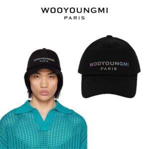 [우영미] 렌티큘러 엠브로이드 볼캡(블랙)