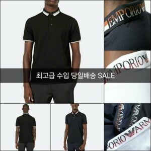 [알마니] 로* 코튼 피케 셔츠 로* 폴리 단추 Cotton 100% 3XL 3XL 3XL