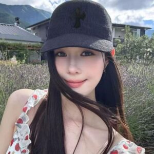 [크롬하츠] 십자가 메쉬라인 볼캡