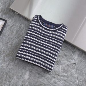 [루이비통] 여성 실크니트 자가드 라운드 Color 블랙 Size S(55). M(66). L(77)