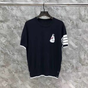 [톰브라운] 닻 멀티로* 니트 라운드티셔츠 Color 화이트. 네이비 Size 네이비 100. 105 화이트 95. 100. 105. 110