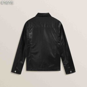 [톰브라운] 투포켓 레더 자켓 color: 블랙