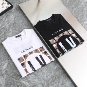 [루이비통] 모노그램로* 실크 라운드 티셔츠 Color 블랙. 화이트 Size 95. 100. 105. 110. 115