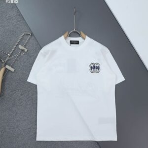 [발렌시아가] BB 이니셜 자수로* 라운드 반팔 티셔츠
