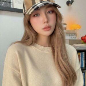 [버버리] 자이언트 체크 코튼 볼캡 수입