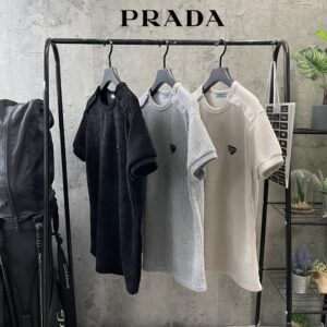 [프라다] PRD 버튼패치니트