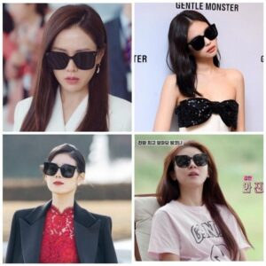 [젠틀몬스터] Gm 선글라스 HER(블랙, 투명그레이) *수입고급* *하드케이스포함* *케이스색상과 모양 랜덤*