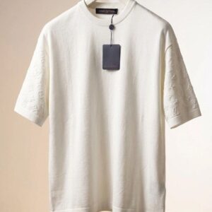 [루이비통] 모노그램 쇼트 슬리브드 코튼 크루넥 color: 화이트