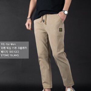 [스톤] "와펜 워싱 스판 크롭팬츠"