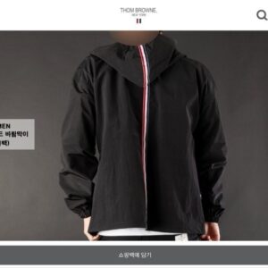 [톰브라운] "립스탑 후드 바람막이" 모델 183cm/78kg 3(XL-105) 착용컷