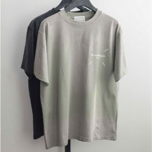 [마르지엘라] 남성 오버 워싱 티셔츠 ㆍ 컬러 ㅡ 블랙. 카키 ㆍ 사이즈 ㅡ L (100-105), XXL (110-120)