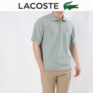 [라코스테] 단추 반팔카라 FABRIC(소재) :폴리 COLOR(색상) :화이트,블랙,먹색,민트 SIZE(사이즈): L(100~105),XL(110) 모델 178/78 L착용 XL 팔 22 상세
