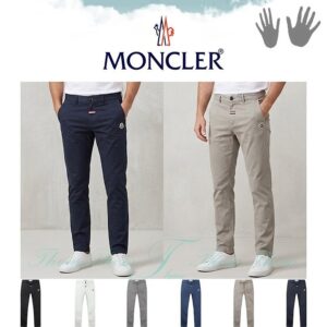 [몽클] 스판 팬츠 블랙 화이트 차콜 블루 베이지 네이비 면 + 폴리우레탄