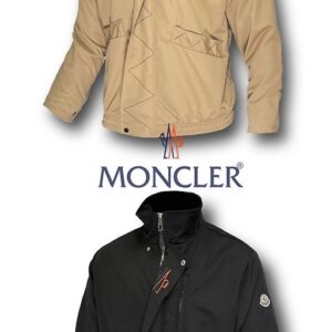 [몽클] MC 클래식 와팬 하이넥 백 로* 윈드스토퍼 숏 자켓