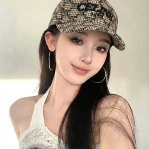 [셀린느] 빈티지 로* 패턴 모자 칼라 :ONE