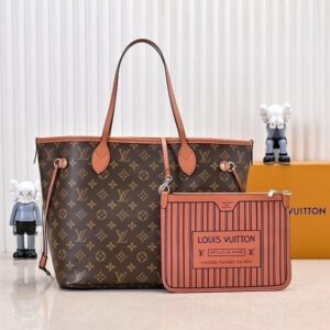 [루이비통] 루 네버풀 인사이드 아웃 브라운 소 25×16×10 대 31×28×14 더스트구성 소 대