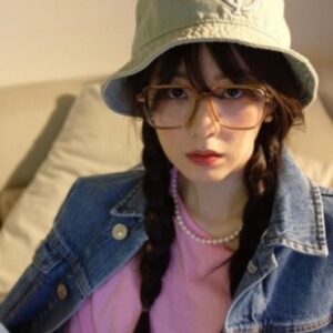 [젠틀몬스터] Gm 안경테 제프(블랙은장, 투명브라운금장) *수입고급* *하드케이스포함* *케이스색상, 모양 랜덤*