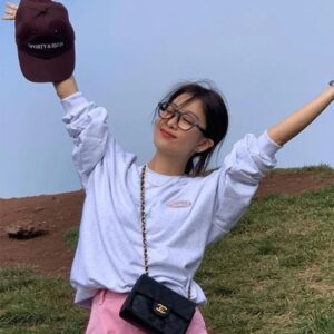 [샤넬] 클래식 까멜리아 골드볼 쁘띠삭